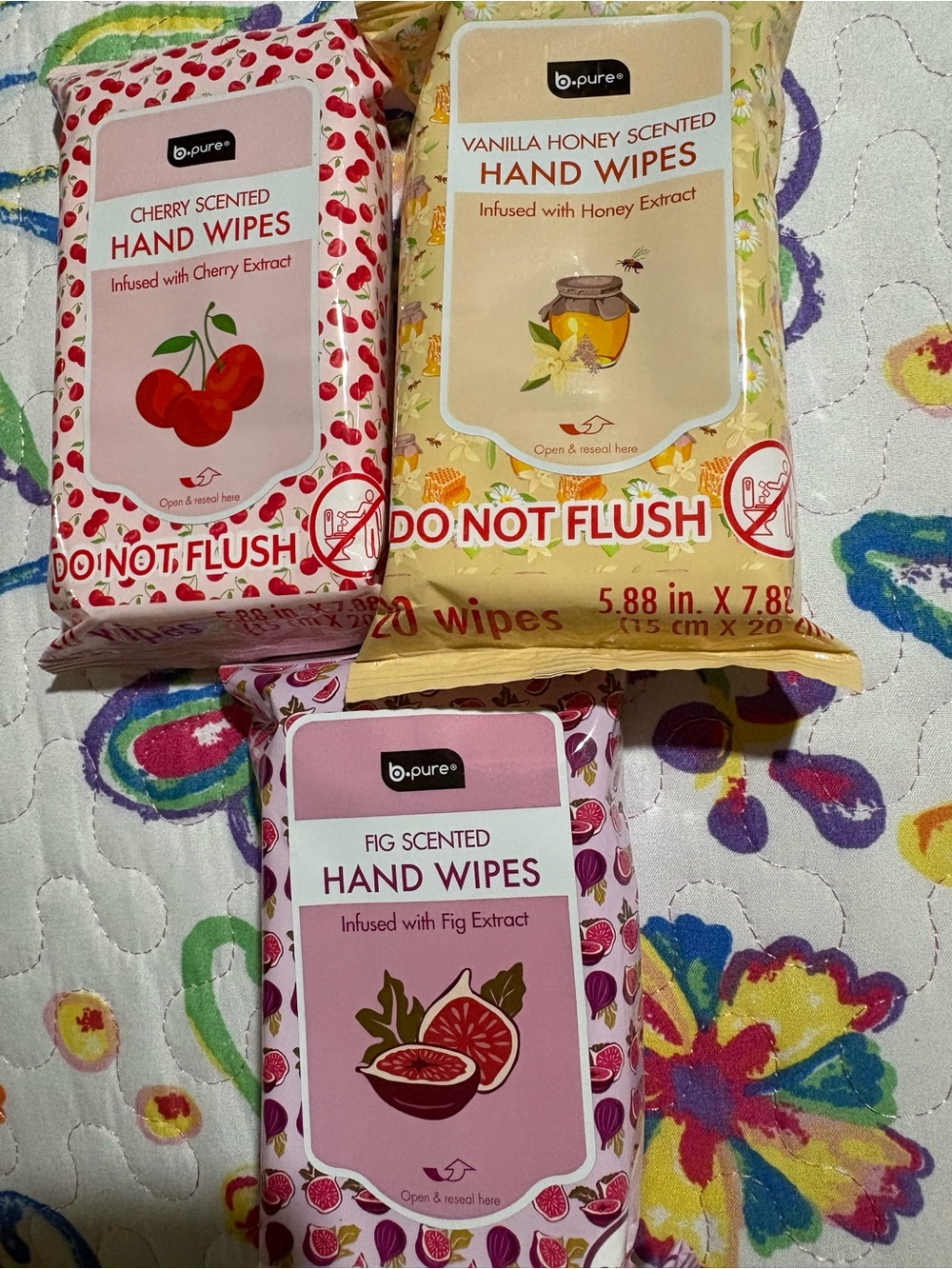 Fig Scented Hand Wipes – Pink